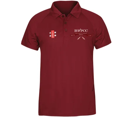 BWIPCC Gray Nicolls Maroon Matrix Polo Shirt