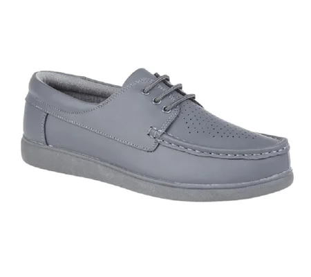 Dek LAWN Lace-Up Bowls Shoe - Grey