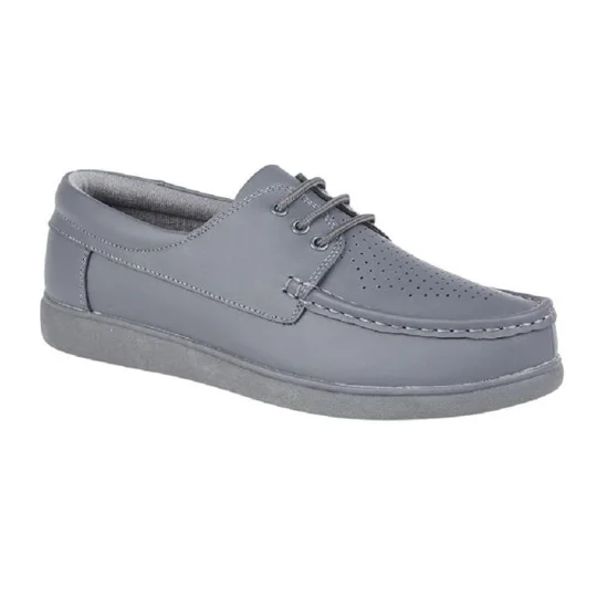 Dek LAWN Lace-Up Bowls Shoe - Grey