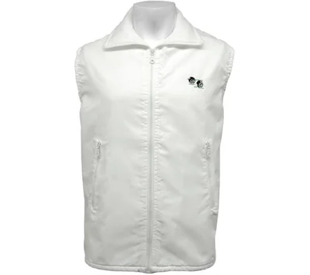 Bowlswear Fleece Lined Gilet - White