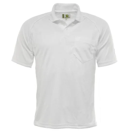 Green Play Men's Sports Shirt - White