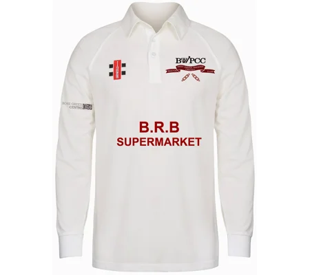BWIPCC Gray Nicolls Matrix Long Sleeve Shirt - Ivory