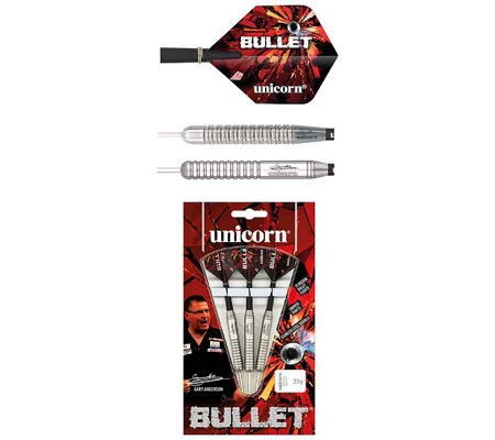 Unicorn Gary Anderson Bullet Stainless Steel Darts