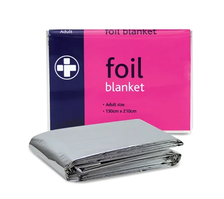 Emergency Foil Blanket 130 x 210cm Pack of 6