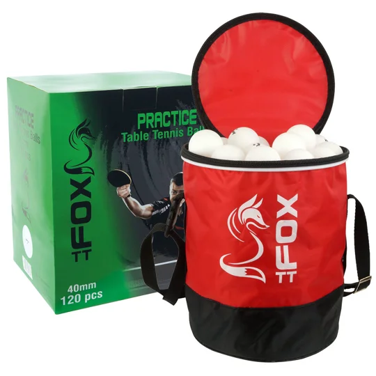 Fox TT Practice Table Tennis Balls & Bag (Pack of 120)