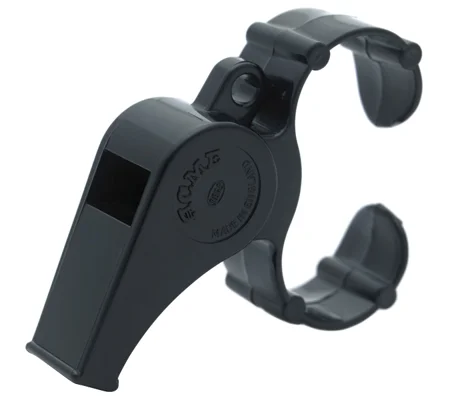 Acme Thunderer Black Plastic Finger Whistle