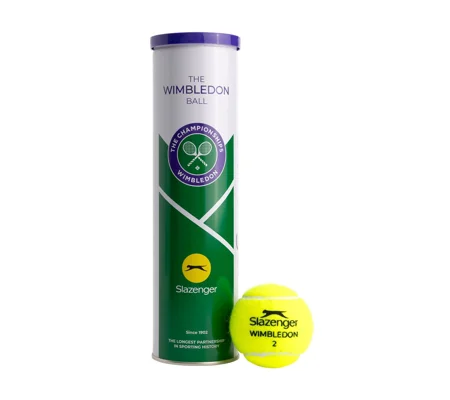 Slazenger Wimbledon Tennis Balls 2026 - Tube of 4