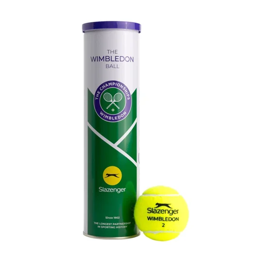 Slazenger Wimbledon Tennis Balls 2026 - Tube of 4