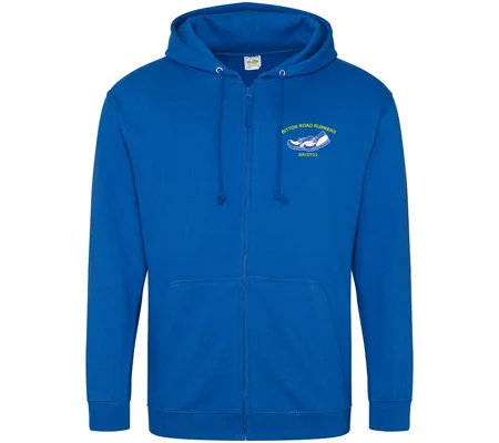 Bitton Road Runners Adult Zipped Hoodie - Royal