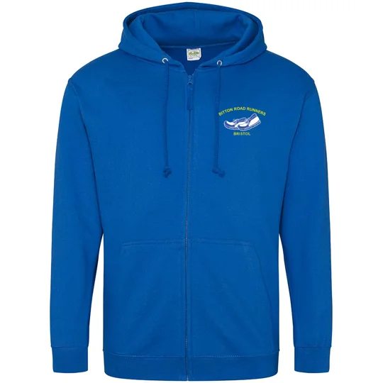 Bitton Road Runners Adult Zipped Hoodie - Royal