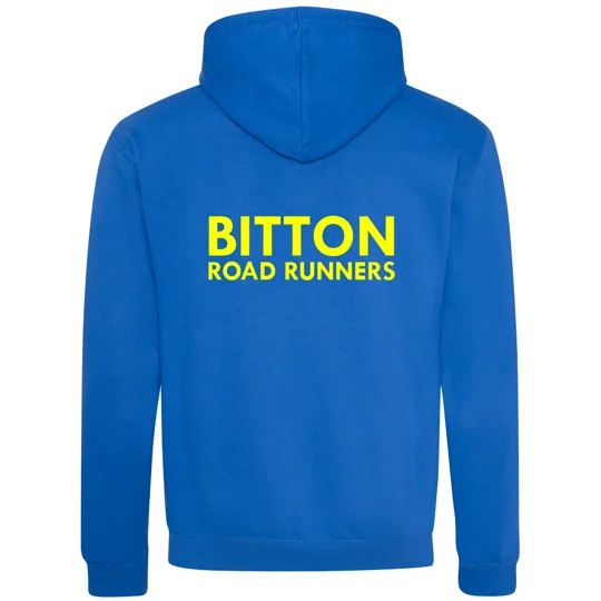 Bitton Road Runners Adults Contrast Hoodie - Royal/Yellow