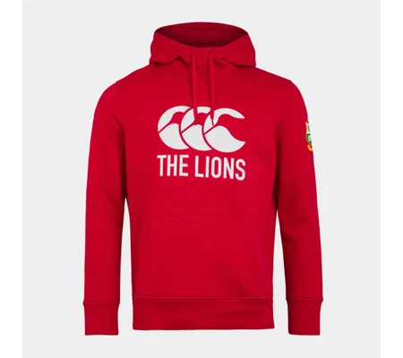 Canterbury Lions Mens Hoodie - Red