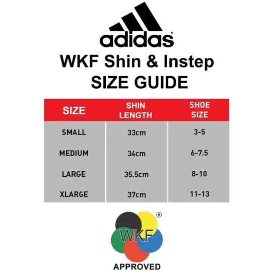 ADIDAS WKF SHIN AND REMOVABLE INSTEP PADS
