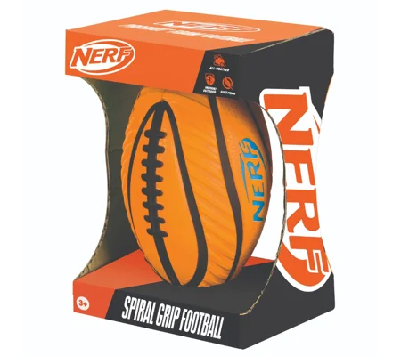 Nerf Spiral Grip Foam American Football
