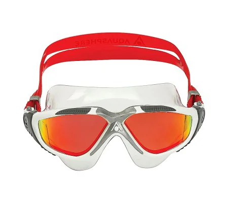 2024 AQUASPHERE VISTA A WHITE/SILVER/LENS MIRROR RED