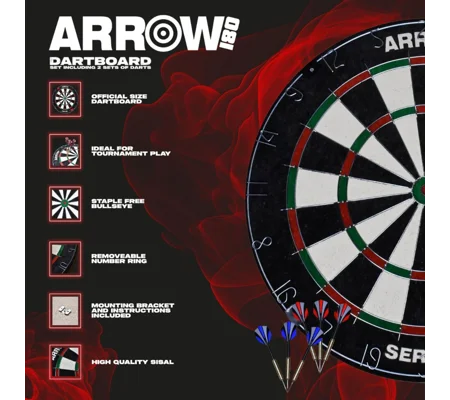 Arrow180 Bristle Dartboard Set
