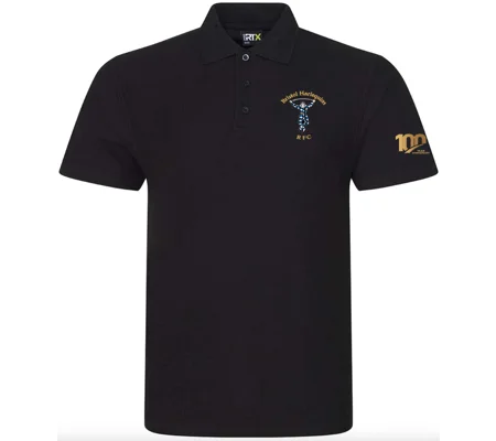 Bristol Harlequins 100 Year Anniversary S/S Polo - Black