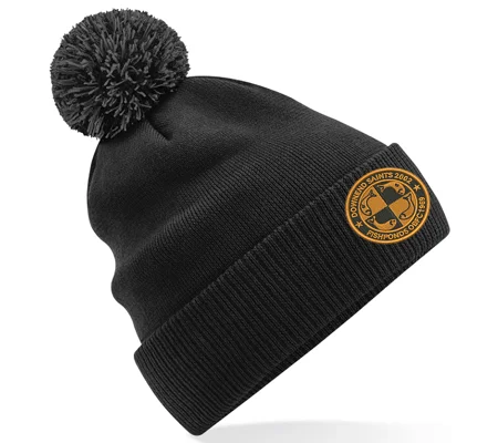 Downend Fishponds Bobble Hat Adults - Black