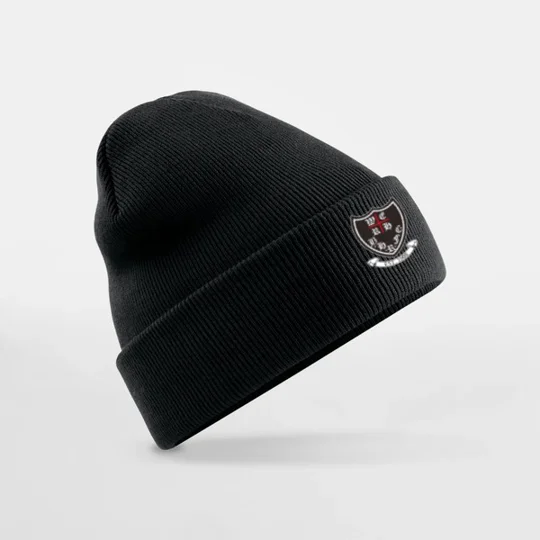 Barton Hill Rugby Cuffed Beanie - Black