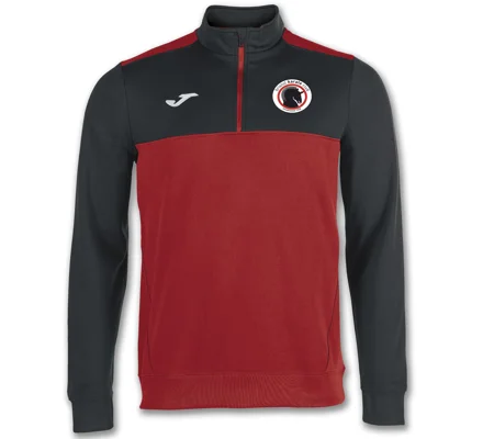 BKC 1/4 ZIP WINNER TOP - BLK/RED