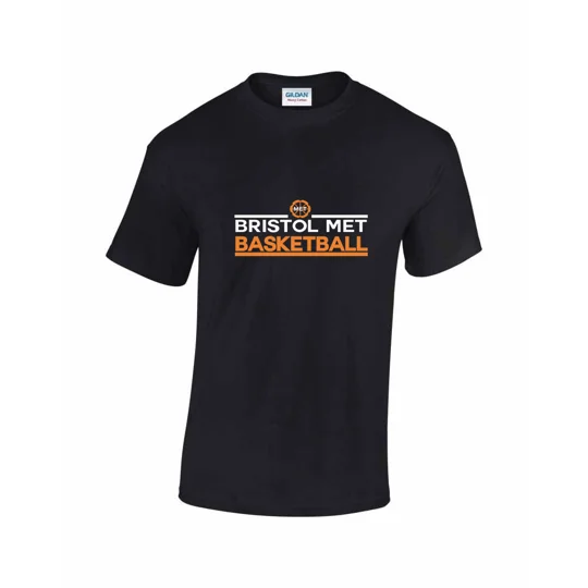 Bristol Met Basketball 1 Gildan Tee - Black