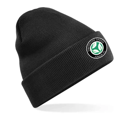 Emersons Green JFC Cuffed Beanie - Black