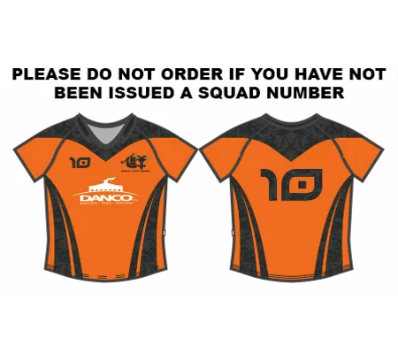 BW-HC Ladies Home Playing Shirt - Orange/Black