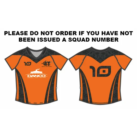 BW-HC Ladies Home Playing Shirt - Orange/Black