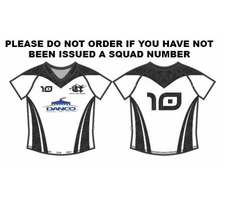 BW-HC Ladies Away Playing Shirt - White/Black