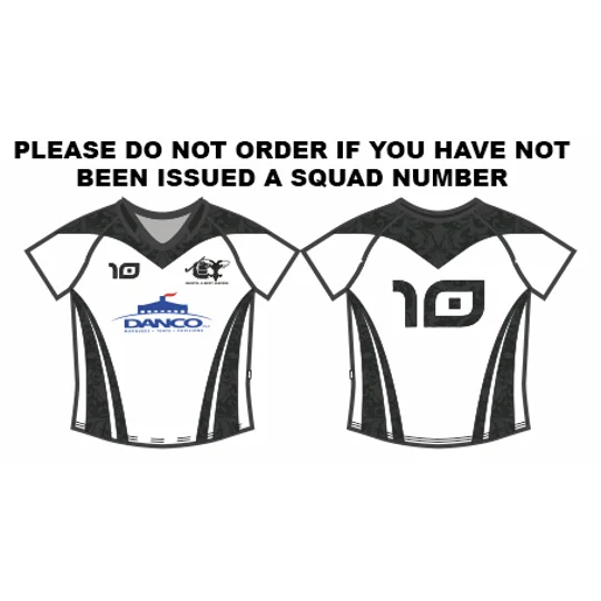 BW-HC Ladies Away Playing Shirt - White/Black