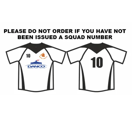 BW-HC Mens Away Playing Shirt - White/Black