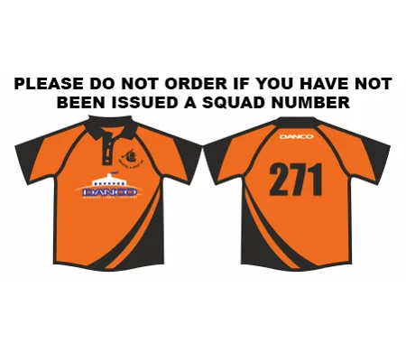BW-HC Mens Home Playing Shirts - Orange/Black