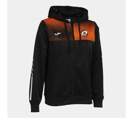 BSYFC Womens Joma Eco Supernova Zip Up Hoodie - Black/Orange