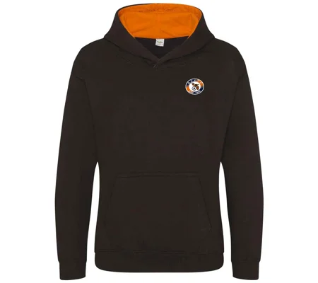 BSYFC Contrast Hoodie - Black/Orange