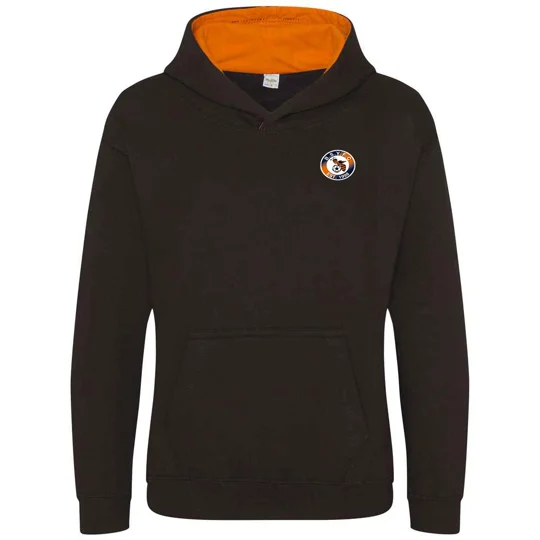 BSYFC Contrast Hoodie - Black/Orange