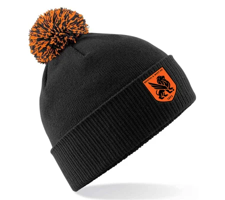 BW-HC Adults Snowstar Beanie - Black/Orange