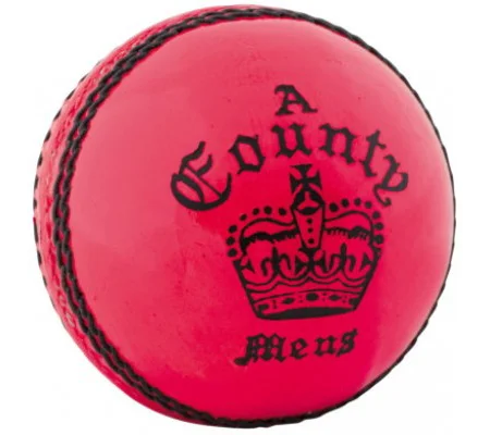 Readers Cricket Ball County Crown Pink