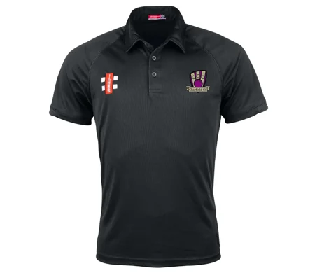 Charfield CC Gray Nichols Matrix V2 Short Sleeve Polo Shirt - Black