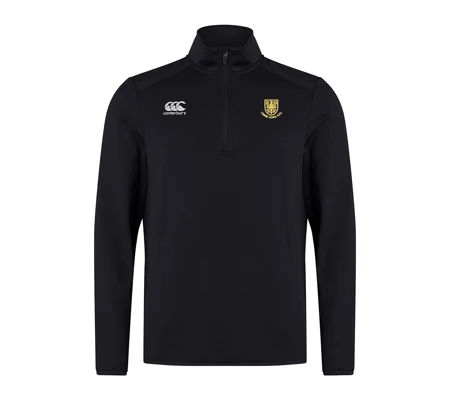 Combe Down RFC CCC Club 1/4 Zip Mid Layer - Black