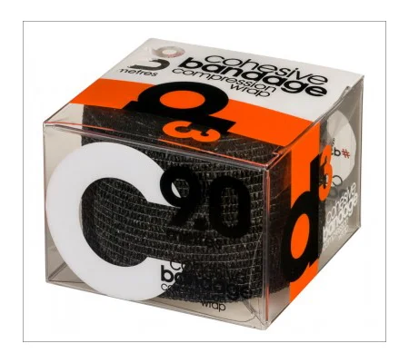 D3TAPE COHESIVE BANDAGE 50MM X 10M BLACK