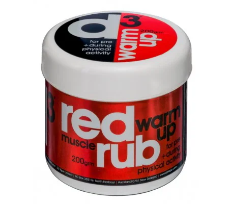 D3TAPE RED WARM UP PRE & DURING MUSCLE RUB 200G
