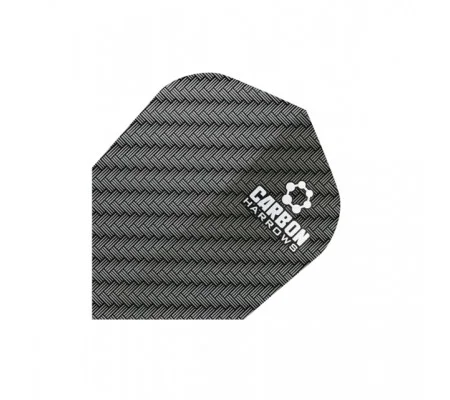 HARROWS DART FLIGHTS DIMPLEX CARBON BLACK STYLE NO. 19