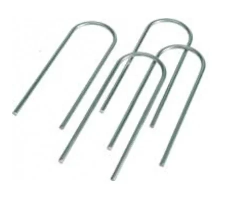 FOOTBALL GROUND ANCHOR U METAL (SET OF 4)