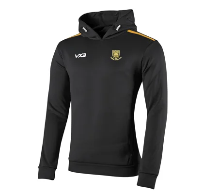 Youth Combe Down RFC VX3 Fortis Hoodie - Black/Amber