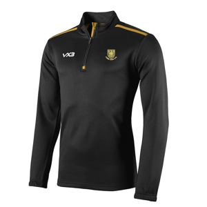 Youth Combe Down RFC VX3 Fortis Half Zip Sweat - Black/Amber