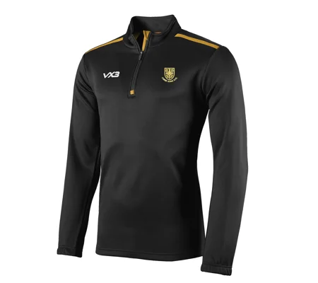 Youth Combe Down RFC VX3 Fortis Half Zip Sweat - Black/Amber