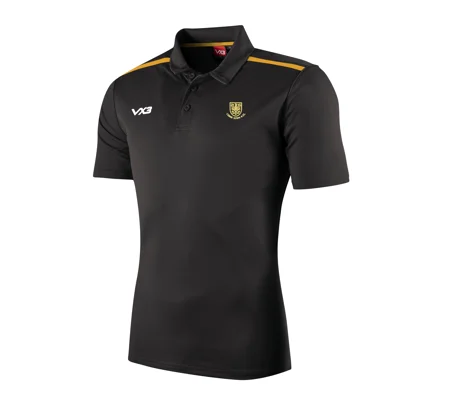 Youth Combe Down RFC VX3 Fortis Polo - Black/Amber