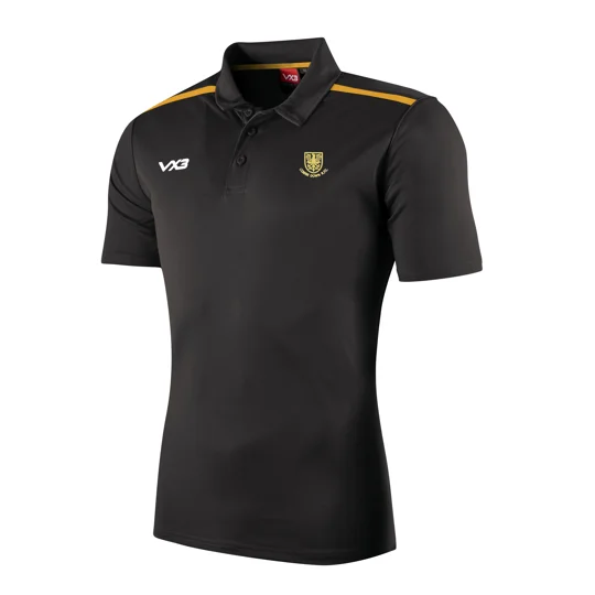 Combe Down RFC VX3 Fortis Polo - Black/Amber