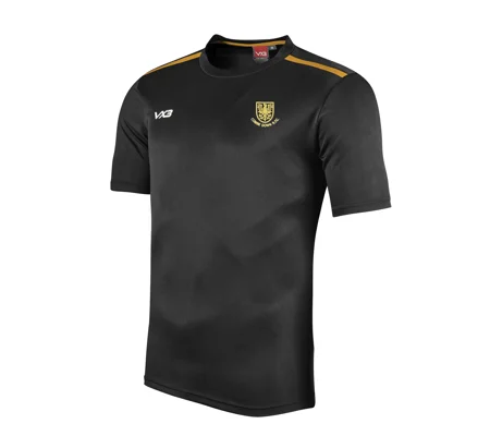 Youth Combe Down RFC VX3 Fortis Tee - Black/Amber