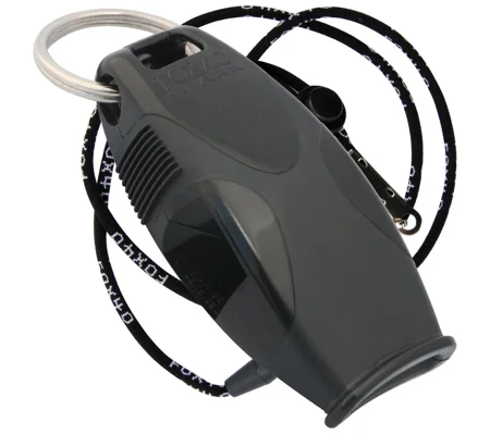 Fox 40 Sharx Whistle and Lanyard - Black